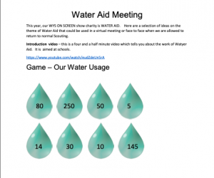 Water Aid Resource